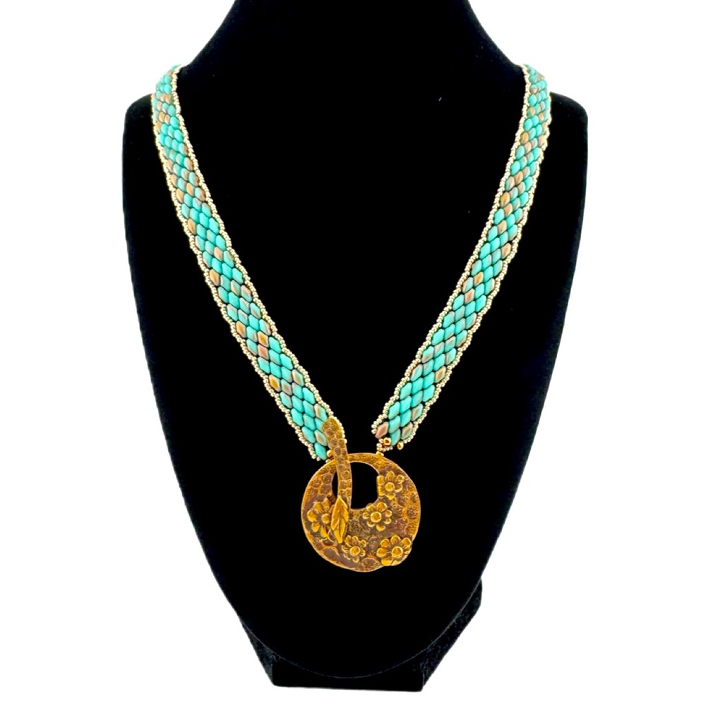 Handmade Snake Beaded Necklace